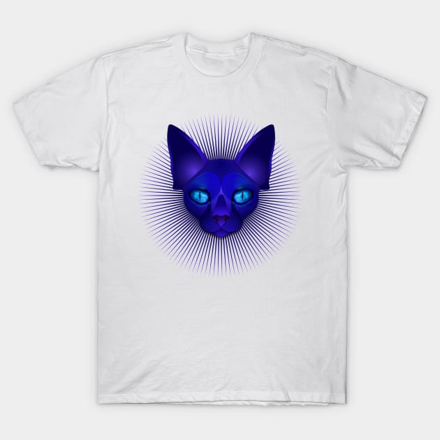 alien cat T-Shirt by DmitryPayvinart